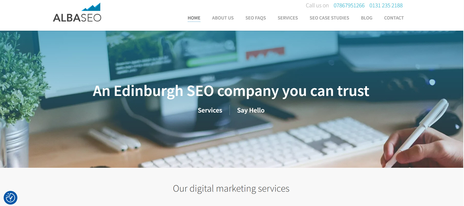 Alba SEO Services homepage